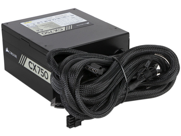 Fuente de Poder Corsair CX750 de 750W, ATX, 80 PLUS Bronze.