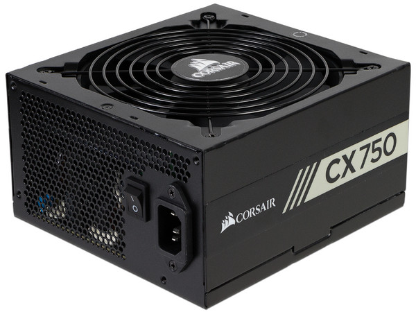 Fuente de Poder Corsair CX750 de 750W, ATX, 80 PLUS Bronze.