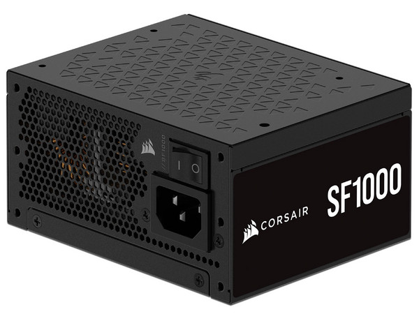 Fuente de Poder Modular Corsair SF1000 de 1000W, ATX 3.1, 80 Plus Platinum, Color Negro.