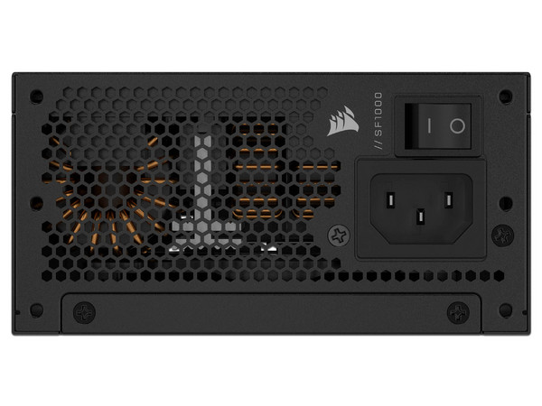 Fuente de Poder Modular Corsair SF1000 de 1000W, ATX 3.1, 80 Plus Platinum, Color Negro.