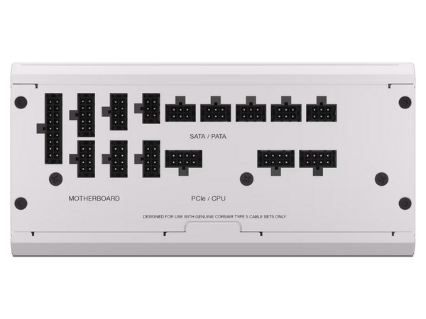 Fuente de Poder Modular Corsair RM1000x de 1000W, ATX, 80 Plus Gold. Color Blanco.