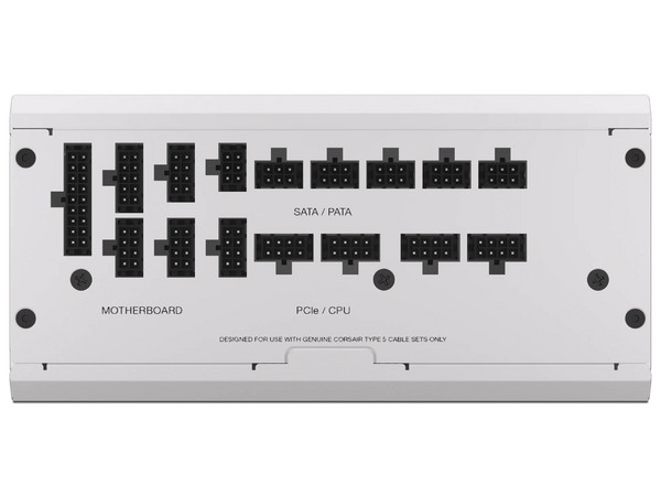 Fuente de Poder, Corsair, RM1200X Shift, 1200W, Full Modular, 80 Plus Gold, Color Blanco.