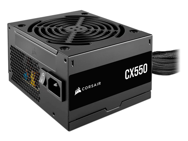 Fuente de Poder Corsair CX550 de 550W, ATX, 80 PLUS Bronze.