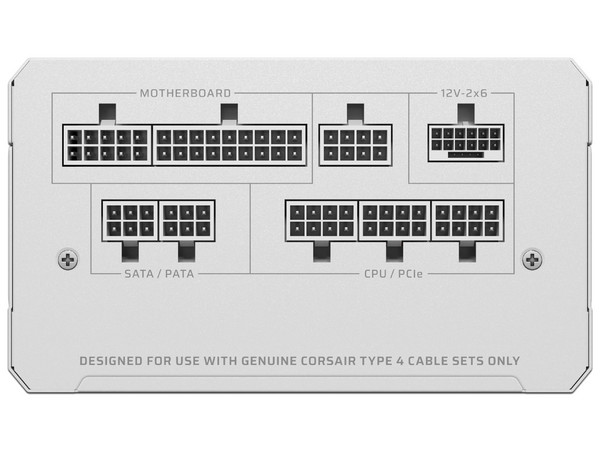 Fuente de Poder Modular Corsair RM1000E de 1000W, 80 Plus Gold, ATX, Color Blanco.