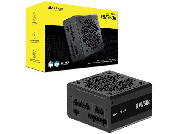 Fuente de Poder Corsair RM750e de 750W, Full Modular, ATX, 80 Plus Gold, Lista para RTX Serie 5000, Modo Zero RPM.