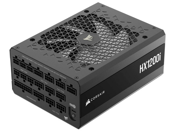 Fuente de Poder Modular Corsair HX1200i de 1200W, Ventilador de 140mm, Cybenetics Platinum, Color Negro.
