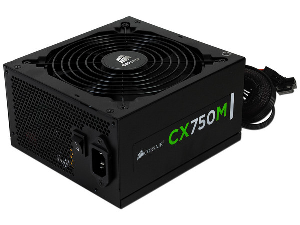 Fuente de Poder Corsair CX750M de 750W,  ATX, 80 PLUS Bronze.