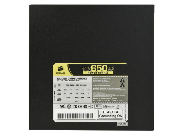 Fuente de Poder CORSAIR TX650W de 650W