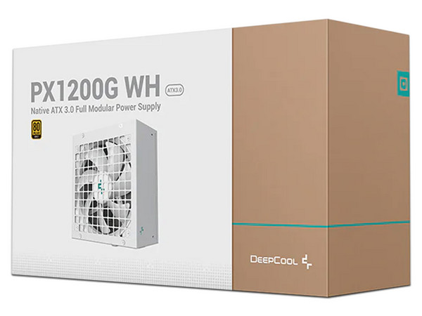 Fuente De Poder Deepcool Px1200G 1200W,  80 Plus Gold Full Modular. Color Blanco