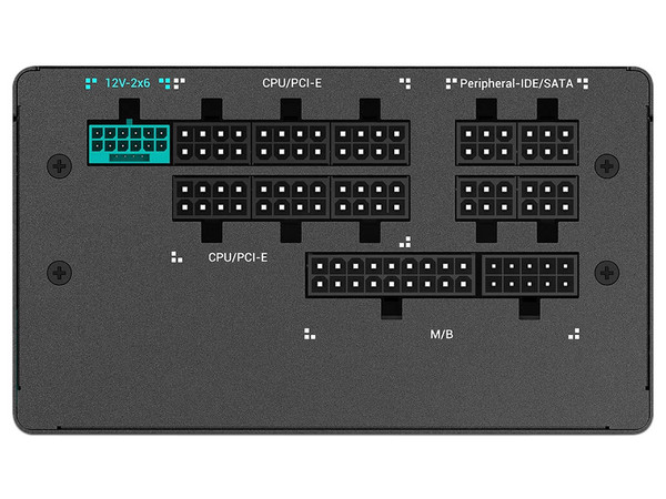 Fuente de Poder Modular Deep Cool PQ1000G de 1000W, ATX 3.1, PCIe 5.1, SATA, 80 Plus Gold, Color Negro.