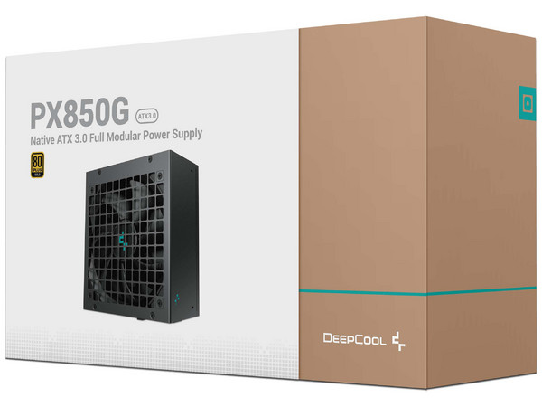 Fuente de Poder Modular DeepCool PX850G de 850W, ATX, 80 Plus Gold, Color Negro.