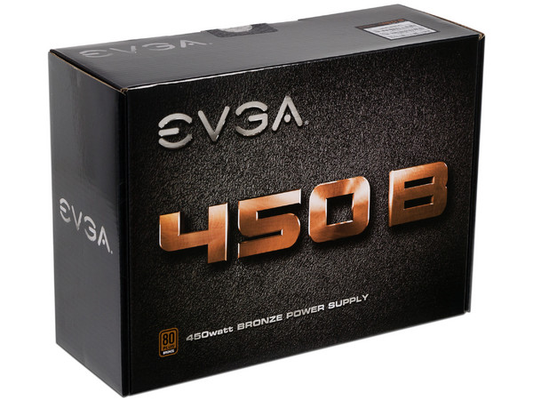 Fuente de Poder EVGA 450B de 450W, ATX, 80 PLUS BRONZE.