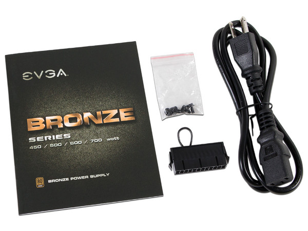 Fuente de Poder EVGA 450B de 450W, ATX, 80 PLUS BRONZE.