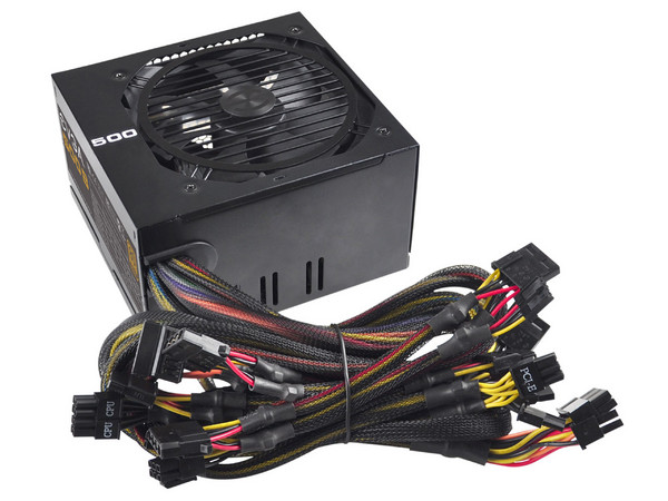 Fuente de Poder EVGA 500B de 500W, ATX, 80 PLUS BRONZE.