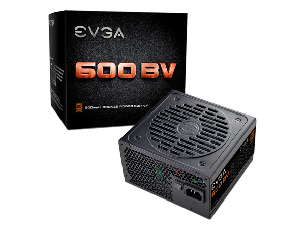 Fuente de Poder EVGA BV de 600W, ATX, 80 Plus Bronze.