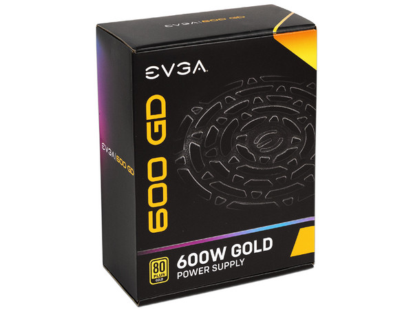 Fuente de Poder EVGA 600 GD de 600W, ATX, 80 PLUS Gold.
