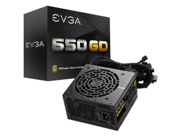 Fuente de Poder EVGA 650 GD de 650W, ATX, 80 Plus Gold.