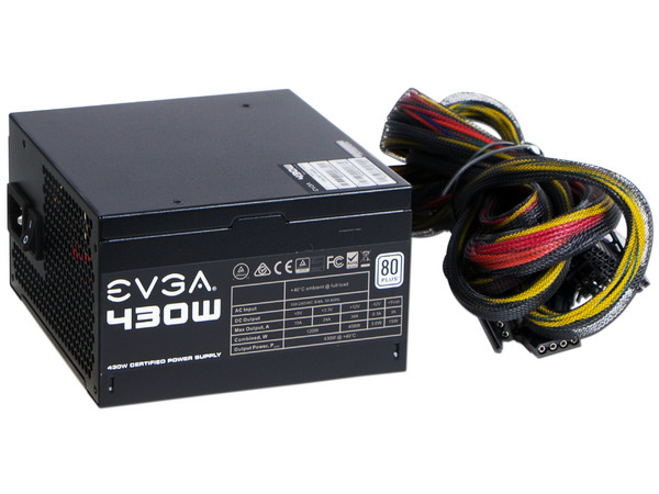 Fuente de Poder EVGA de 430W, ATX, 80 PLUS.