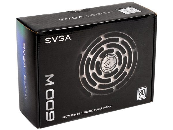 Fuente de Poder EVGA de 600W, ATX, 80 PLUS.