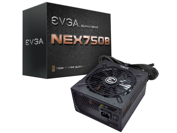 Fuente de Poder EVGA Super Nova NEX750B de 750W, ATX, 80 PLUS BRONZE .