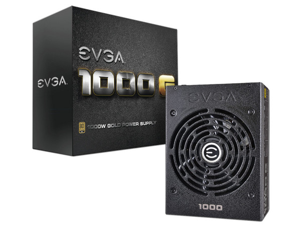 Fuente de Poder EVGA 1000 G de 1000W, ATX, 80 PLUS GOLD.