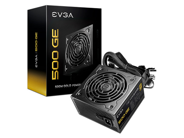 Fuente de Poder EVGA 500 GE de 500W, ATX, 80 Plus Gold.