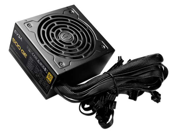 Fuente de Poder EVGA 500 GE de 500W, ATX, 80 Plus Gold.