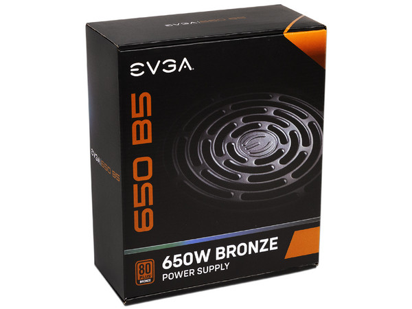 Fuente de Poder EVGA 650 B5 de 650W, Full Modular, ATX, 80 PLUS Bronze.