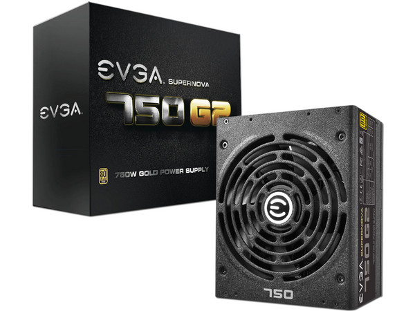 Fuente de poder EVGA SuperNOVA 750 G2 de 750W, ATX, 80 PLUS GOLD.
