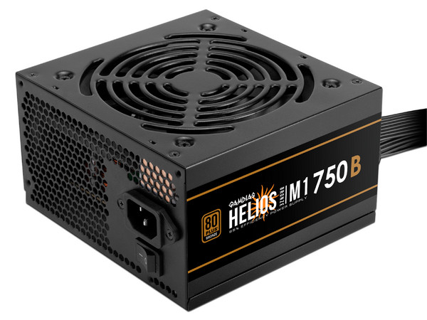 Fonte Gamdias Helios M1-750B, 750W, 80 Plus Bronze, Preto, HELIOS-M1
