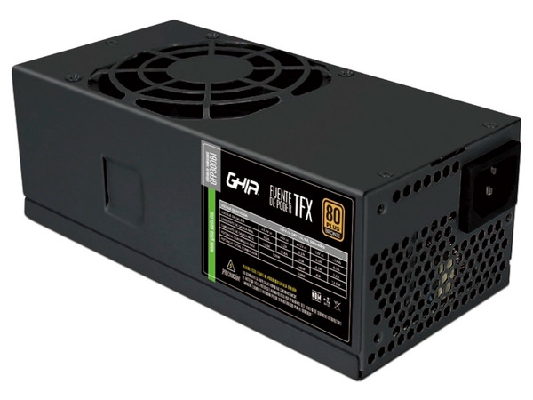 Fuente de Poder GHIA GFP300B1N de 300W, TFX, Para Equipos GHIA FRONTIER y COMPAGNO, 80 PLUS Bronze. Color Negro.