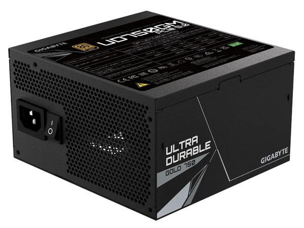 Fuente de Poder Gigabyte UD750GM PG5 de 750W, 80 Plus Gold, ATX, Color Negro.