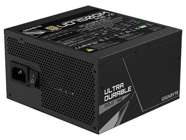 Fuente de Poder Modular Gigabyte UD750GM PG5 V2 de 750W, ATX 3.1, 80 PLUS Gold. Color Negro.