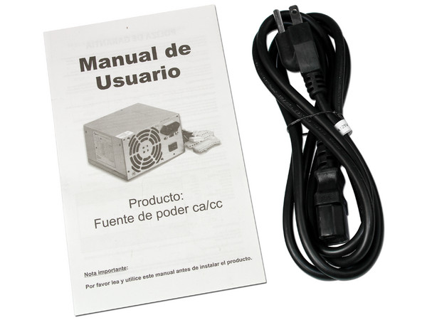 Fuente de Poder KMEX de 450W, ATX.