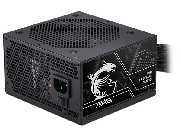 Fuente de Poder MSI MAG A750BN PCIE5 III de 750W, 120 mm, 80 PLUS Bronze. Color Negro. 