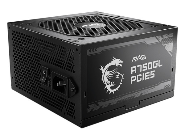 Fuente de Poder Modular MSI MPG A750GL de 750W con PCIE5 de 450W, ATX, 80 PLUS Gold. Color Negro.