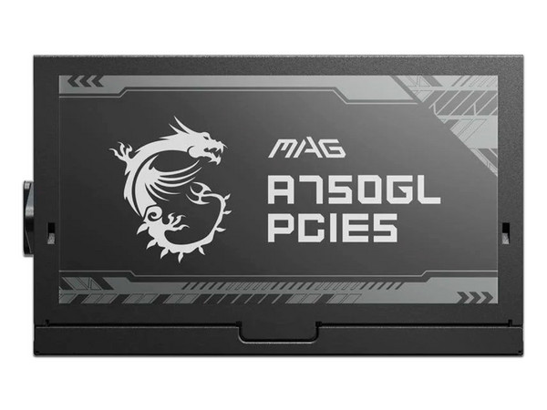 Fuente de Poder Modular MSI MPG A750GL de 750W con PCIE5 de 450W, ATX, 80 PLUS Gold. Color Negro.