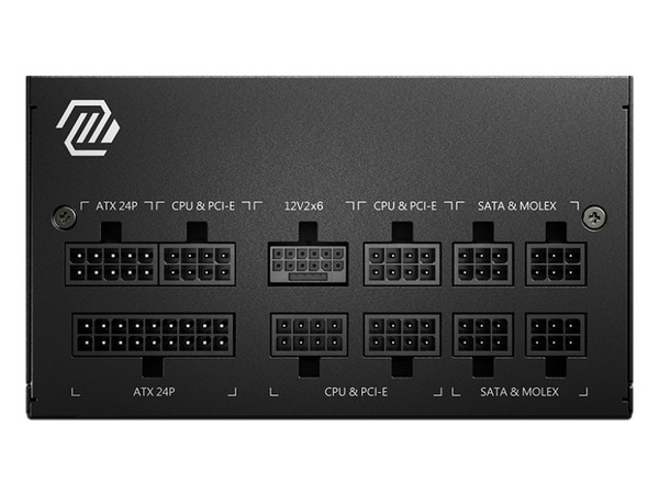 Fuente de Poder Modular MSI MPG A750GL de 750W con PCIE5 de 450W, ATX, 80 PLUS Gold. Color Negro.