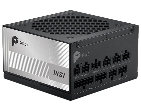 Fuente de Poder Modular MSI PRO A850PL PCIE5 de 850W, ATX, PCI-E 5.1, 80 PLUS Platinuim.