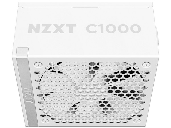 Fuente de Poder Modular NZXT C1000 de 1000W, ATX, 80 Plus Gold, Color Blanco.