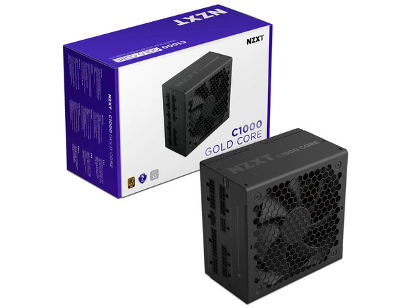 Fuente de Poder NZXT C1000 Gold Core PA-0G3BB-US, 80 Plus, Modular ATX 3.1.