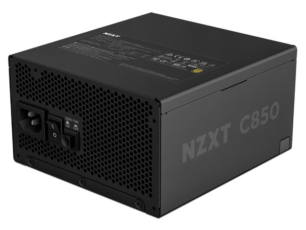 Fuente de Poder NZXT C850 Gold de 850W, ATX, 80 Plus Gold, Color Negro.
