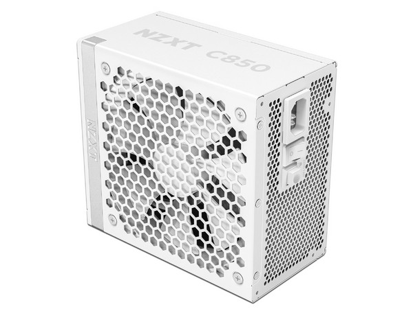 Fuente de Poder Modular NZXT C850 Gold de 850W, ATX, 80 Plus Gold, Color Blanco.