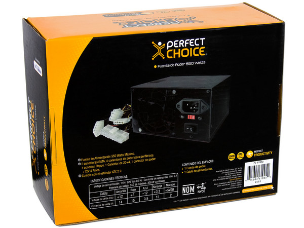 Fuente de Poder Perfect Choice 550W