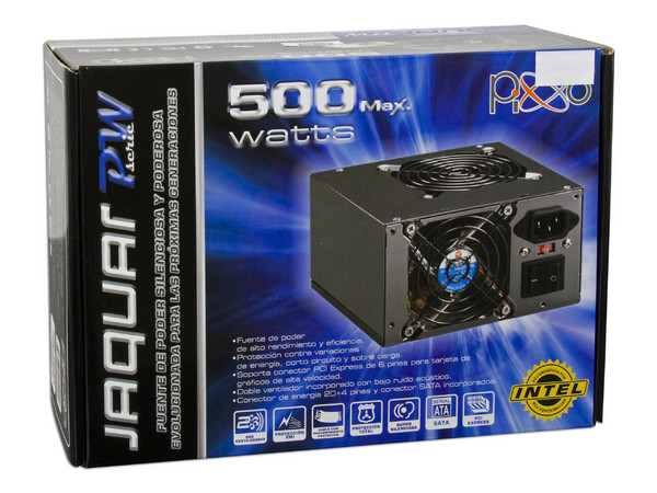 Fuente de Poder Pixxo Jaguar PW Serie de 500 watts (2 Ventiladores)
