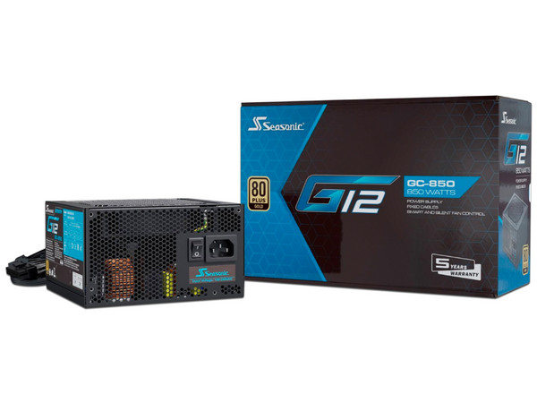 Fuente de Poder Seasonic G12 GC-850 de 850W, ATX, 80 Plus Gold.
