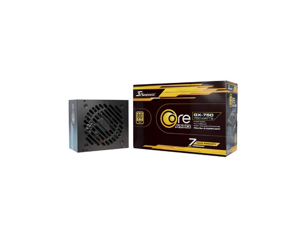 Fuente de Poder Modular Seasonic Core V2 de 850W, ATX, 80 PLUS Gold, Color Negro.
