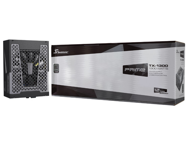 Fuente de Poder Seasonic PRIME TX de 1300W, ATX 3.1, 80 Plus Cybenetics Titanium, Color Negro.