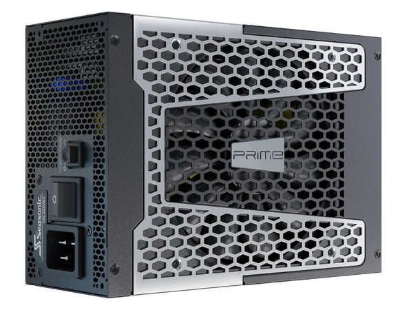 Fuente de Poder Seasonic PRIME TX de 1300W, ATX 3.1, 80 Plus Cybenetics Titanium, Color Negro.