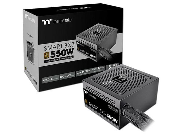 Fuente de Poder Thermaltake Smart BX3 de 550W, ATX, 80 PLUS Bronze.